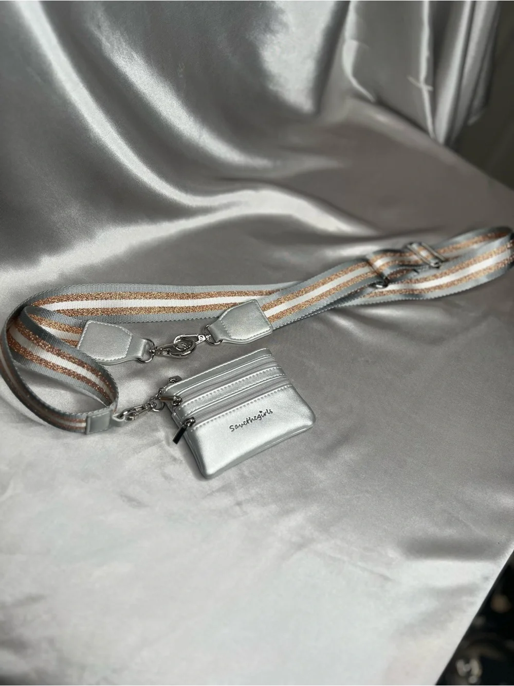 Save the Girls Metallic Silver 